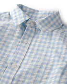 Baby Boy Seersucker Button-Front Shirt Made with Organic Cotton, image 2 of 4 slides