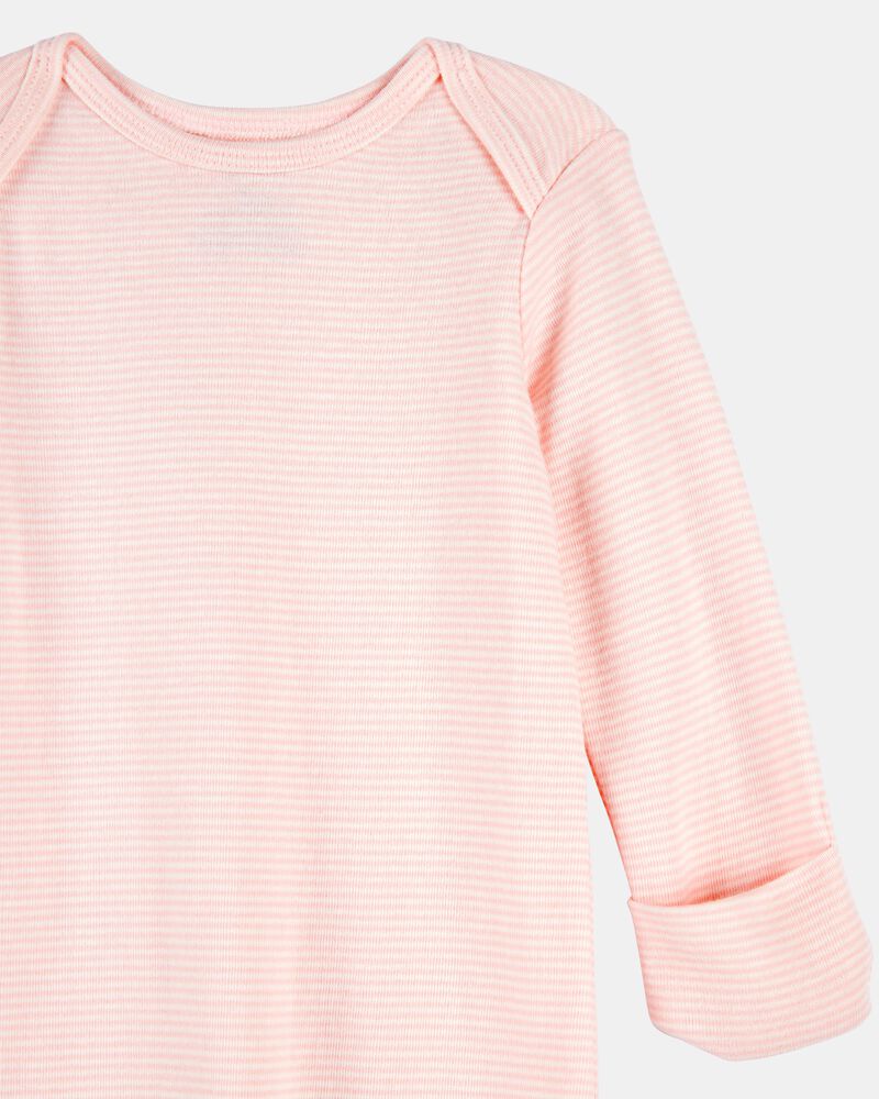 Baby 2-Pack Sleeper Gowns - Pink, image 2 of 6 slides