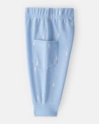 Baby Boy Lightning Thermal Bodysuit & Pant Set - Blue, image 3 of 5 slides