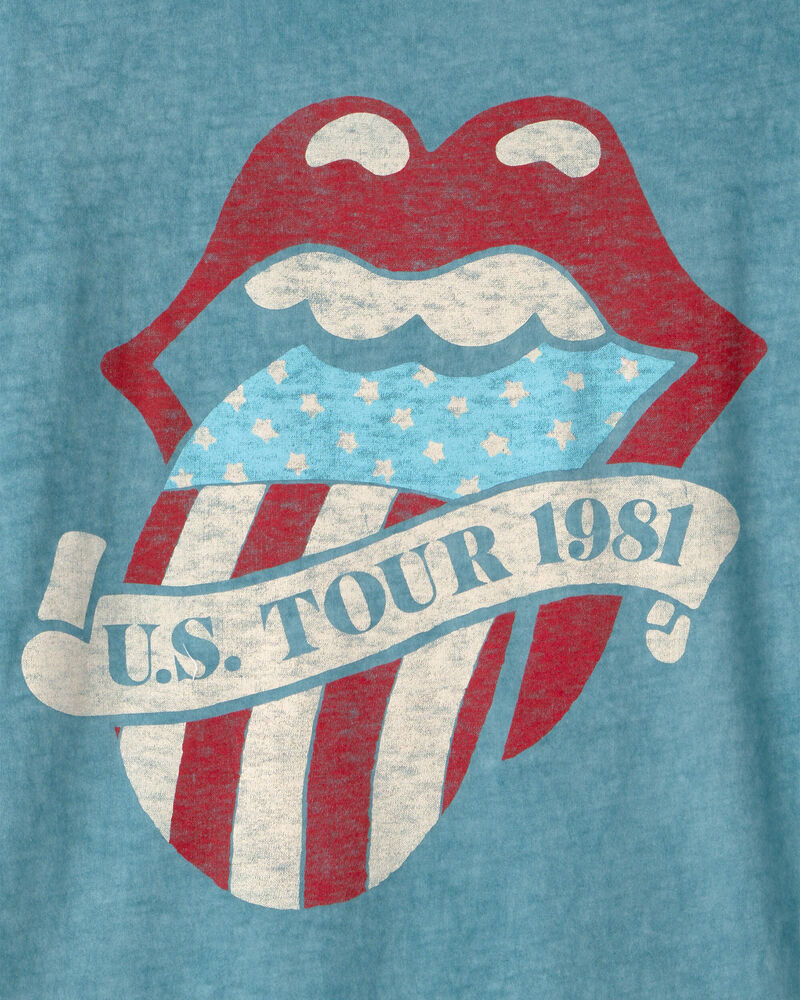 Boys Rolling Stones Graphic Tee - Turquoise, image 3 of 4 slides