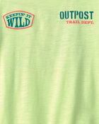 Boys 'Keepin' It Wild' Frog Graphic Tee - Green, image 3 of 4 slides