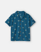 Boys Monster Truck 2-Piece Pajama Set - Blue, image 2 of 5 slides