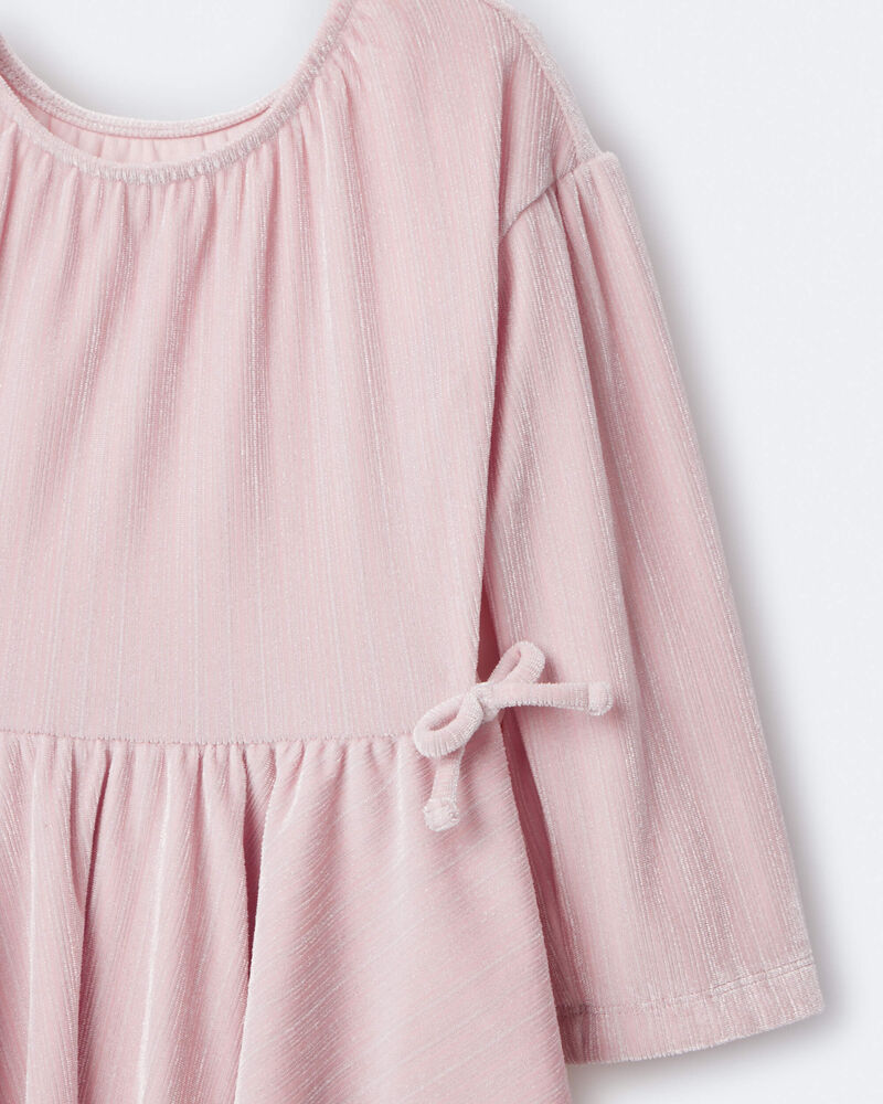 Toddler Girl Velvety Avenue Twirl&trade; Dress - Light Pink, image 6 of 6 slides