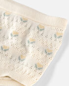 Baby Girl Organic Cotton Sweater Set in Honey Floral Print , image 3 of 5 slides