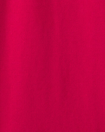 Boys Uniform Piqu&eacute; Polo Shirt - Red, 