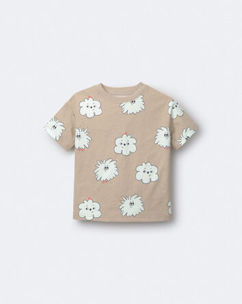Toddler Squish Character Relaxed Graphic Tee - Khaki, 
