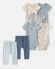 Blue/Ivory