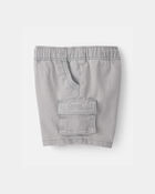 Baby Boy Cargo Pocket Shorts - Grey, image 3 of 5 slides