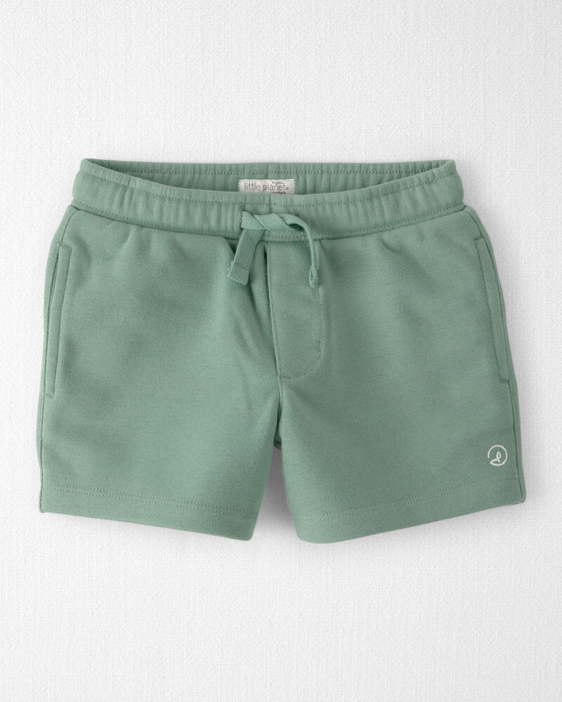 Toddler Boy Knit Shorts Made with Organic Cotton, image 1 of 5 slides