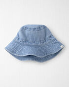 Kids Organic Cotton Chambray Bucket Hat, image 1 of 3 slides