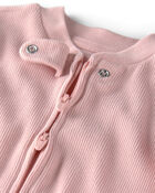 Baby Girl Organic Cotton Sleep & Play Pajama, image 3 of 5 slides