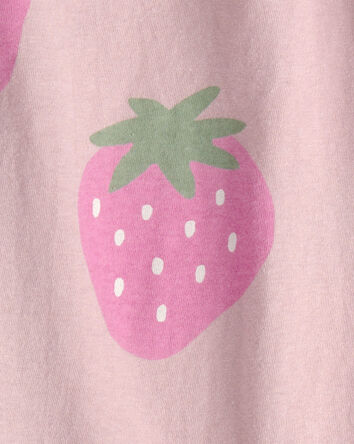 Toddler Girl Strawberry Relaxed Top - Pink, 