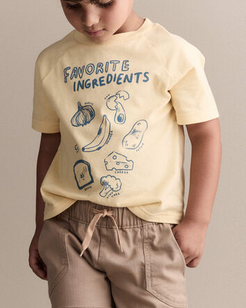 Toddler 'Favorite Ingredients' Relaxed Graphic Tee - Yellow, 