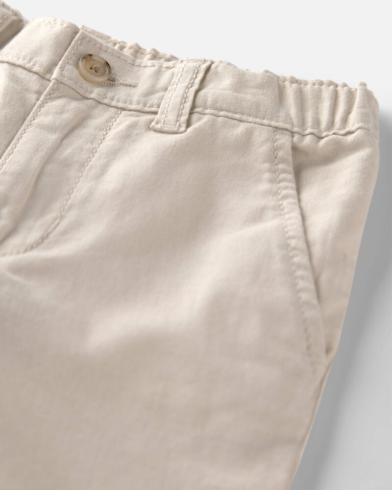 Baby Boy Linen Pants Made with Organic Cotton, image 3 of 5 slides