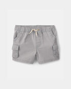 Baby Boy Cargo Pocket Shorts - Grey, image 1 of 5 slides