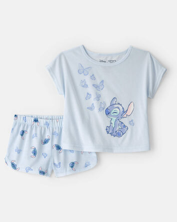 Toddler Girl 2-Piece Disney&copy; Lilo & Stitch Short-Sleeve Pajama Set - Blue, 