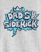 Toddler Boy Father's Day 'Dad's Sidekick' Graphic Tee - Grey, image 2 of 3 slides
