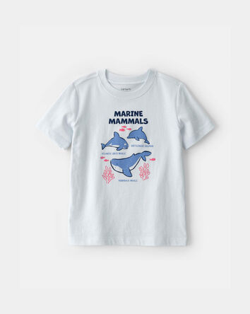 Toddler Marine Animals Graphic Tee - Light Blue, 