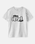 Toddler Boy Dad's Hype Man Graphic Tee - Grey, image 1 of 3 slides
