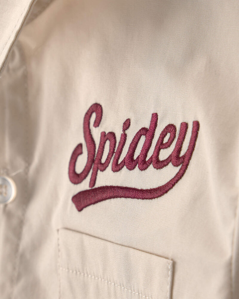 Toddler Boy 2-Piece &copy;Marvel Spider-Man Top & Short Set - Cream, image 6 of 6 slides