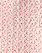 Baby Girl Organic Cotton Sweater Knit Romper, image 3 of 4 slides