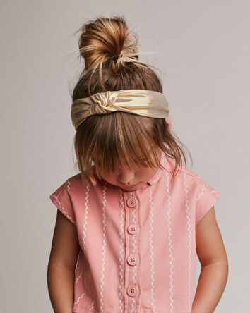 Toddler Girl Metallic Knotted Headband - Gold, 