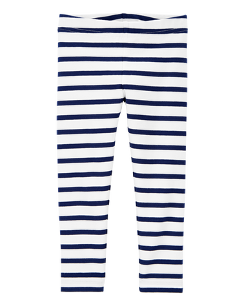 Toddler Girl Cotton Striped Stretch Leggings, 