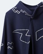 Toddler Lightning Bolt Dress Up Cape - Navy, image 7 of 7 slides