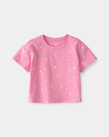 Baby Girl Floral Relaxed Top - Pink, 