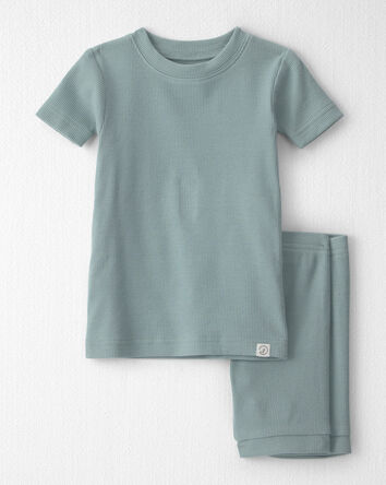 Baby 2-Piece Organic Cotton Ribbed Pajamas, 
