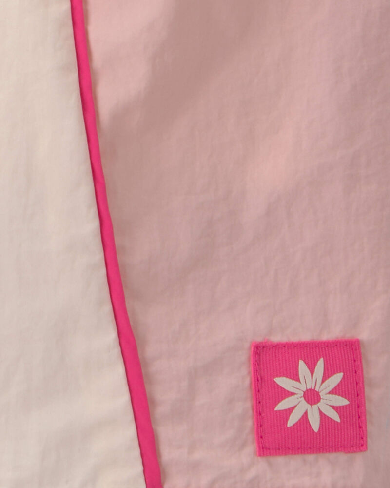 Girls Colorblock Skort - Ivory/Pink, image 3 of 4 slides