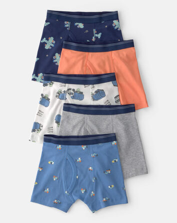 Toddler Boy 5-Pack Boxer Brief Underwear, 