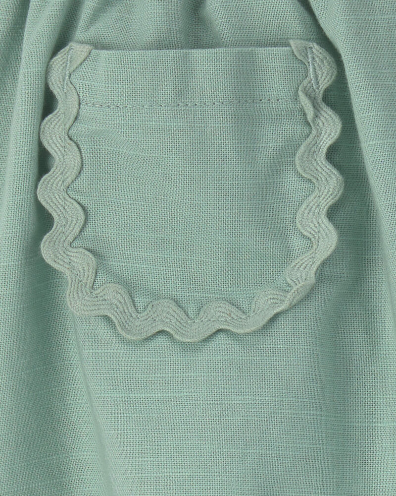 Baby Girl Pocket Skort - Green, image 3 of 4 slides
