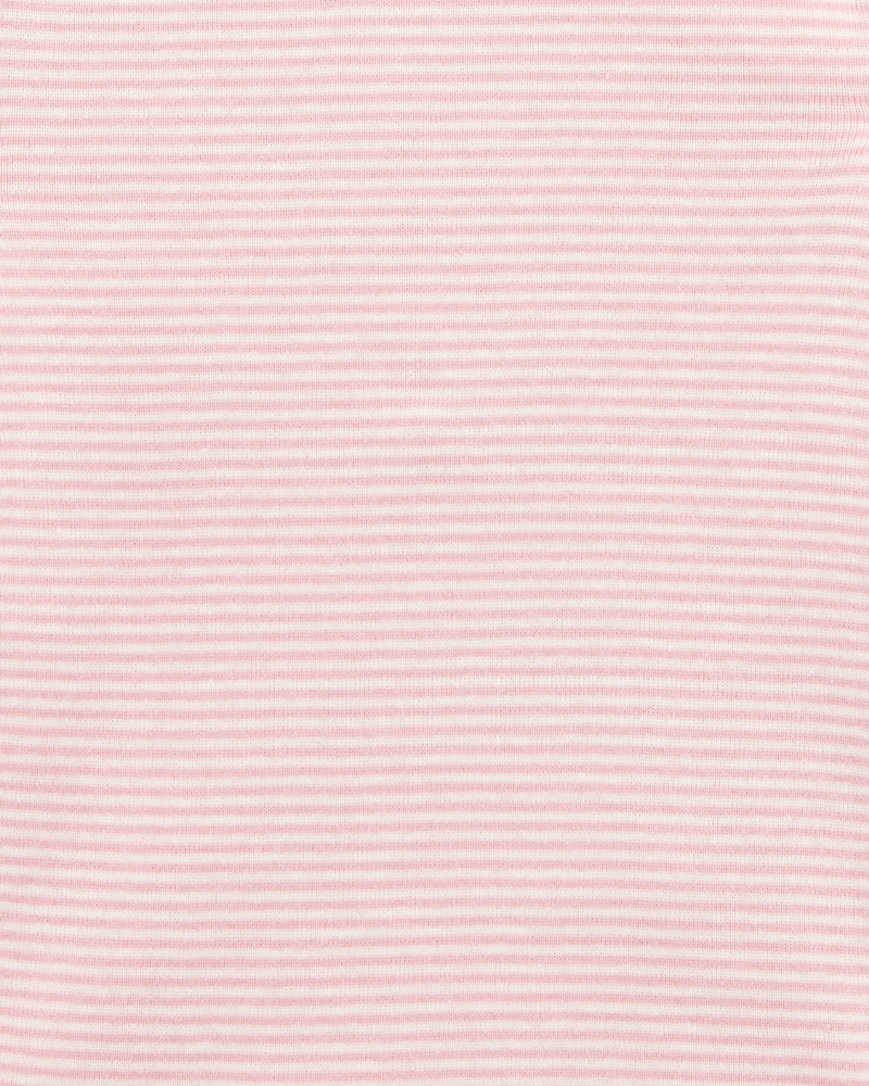 Baby Girl 5-Pack Floral Bunny Short-Sleeve Cotton Bodysuits - Pink, image 7 of 8 slides