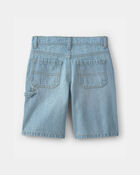 Boys Denim Utility Shorts - Light Wash, image 2 of 4 slides