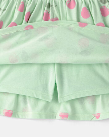 Girls Cherry Skort - Green, 