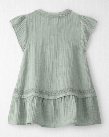Toddler Girl Organic Cotton Gauze Dress, 