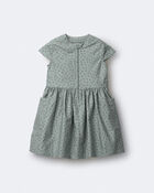 Toddler Girl Laura Dress with Pockets - Pale Blue, image 2 of 6 slides