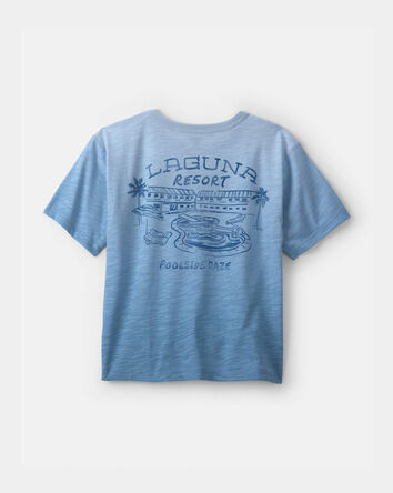 Boys 'Poolside' Ombre Graphic Tee  - Blue, 