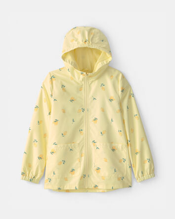 Girls Lemon Raincoat - Yellow, 