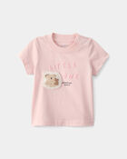 Baby Girl 2-Piece 'Little One' Koala Graphic Tee & Pant Set - Pink, image 2 of 7 slides