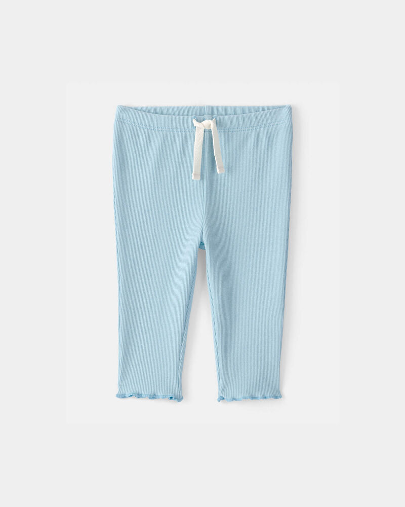 Baby Girl 2-Piece French Terry Pullover & Pant Set - Blue, image 6 of 8 slides