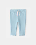 Baby Girl 2-Piece French Terry Pullover & Pant Set - Blue, image 6 of 8 slides