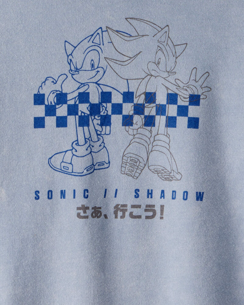 Boys Sonic the Hedgehog&trade; Long-Sleeve Pullover Hoodie - Blue, image 3 of 4 slides