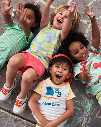 Toddler Striped Tee - Green, 