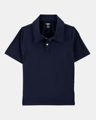 Kid 2-Pack Active Uniform Polo Shirts in Moisture Wicking BeCool&trade; Fabric - Navy, image 2 of 3 slides