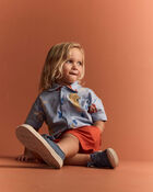 Toddler Bermuda Shorts - Orange, image 5 of 7 slides