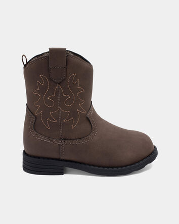 Toddler Boy Cowboy Boots - Brown, 