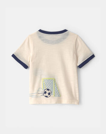 Baby Boy Dinosaur Graphic Tee - Cream, 