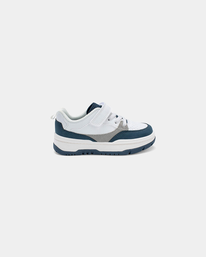 Toddler Boy Casual Sneakers - Navy/White, image 2 of 6 slides